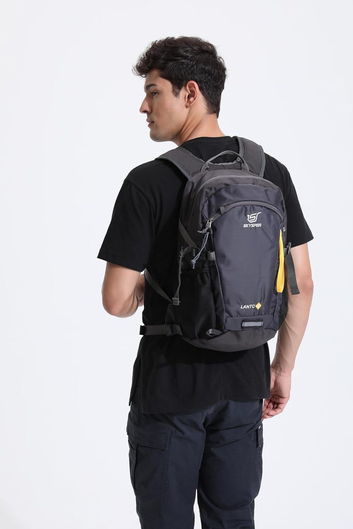 SKYSPER LANTC 20 Leicht Wanderrucksack 20L Klein Rucksack mit Rückenbelüftung Trekkingrucksack aus a