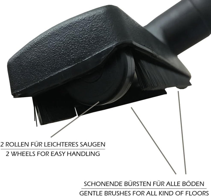 Premium Staubsauger Parkettdüse Hardbodendüse geeignet für Rowenta Compact Power, Compact Power RO38