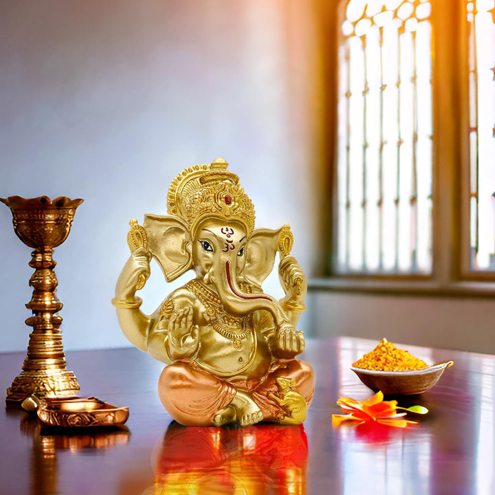 bangbangda 15,2 cm Ganesh Statue Hindu Gott Lord Ganesha Figuren für Diwali Geschenke Indischen hoch