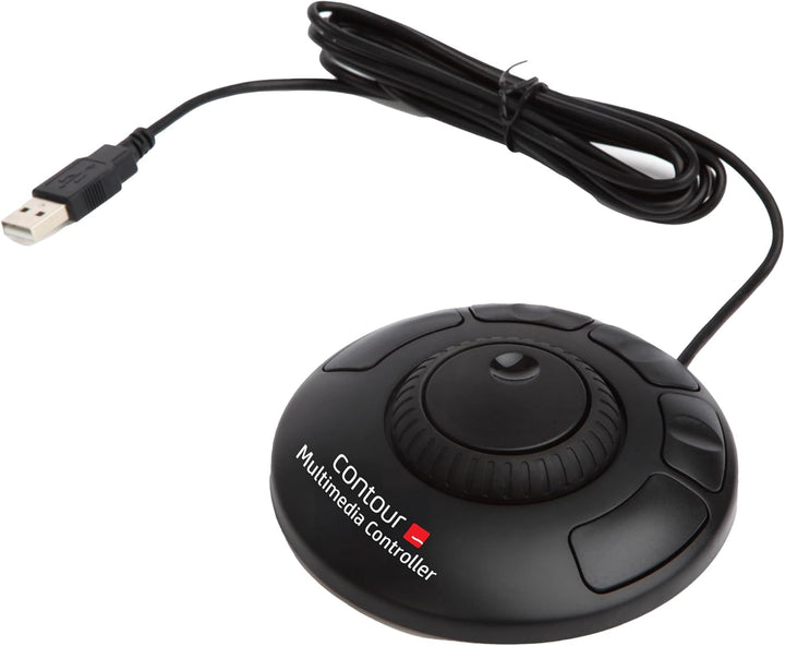 Contour Multimedia Controller Xpress | Ergonomisches Jog Wheel für Video/Music/Bildbearbeitung | USB