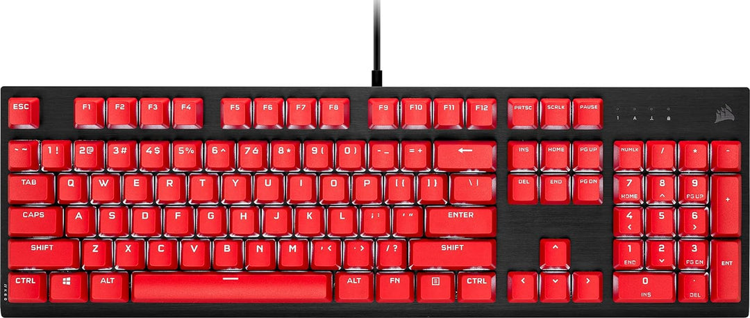 Corsair PBT Double-Shot Pro Keycap Mod Kit, Englisch, UK (-UK), Origin, Rot, rot