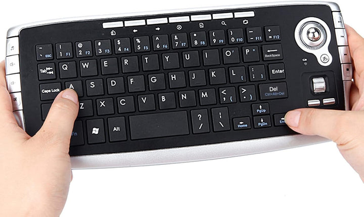 E30 2,4 GHz Wireless Keyboard mit Trackball Maus Scrollrad Fernbedienung für Android TV Box Smart TV
