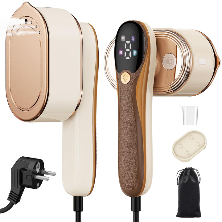 1200W Steamer Dampfglätter,Tragbare Reise Dampfglätter,Reisebügeleisen Mini(100-240V),mit 110 ml Was