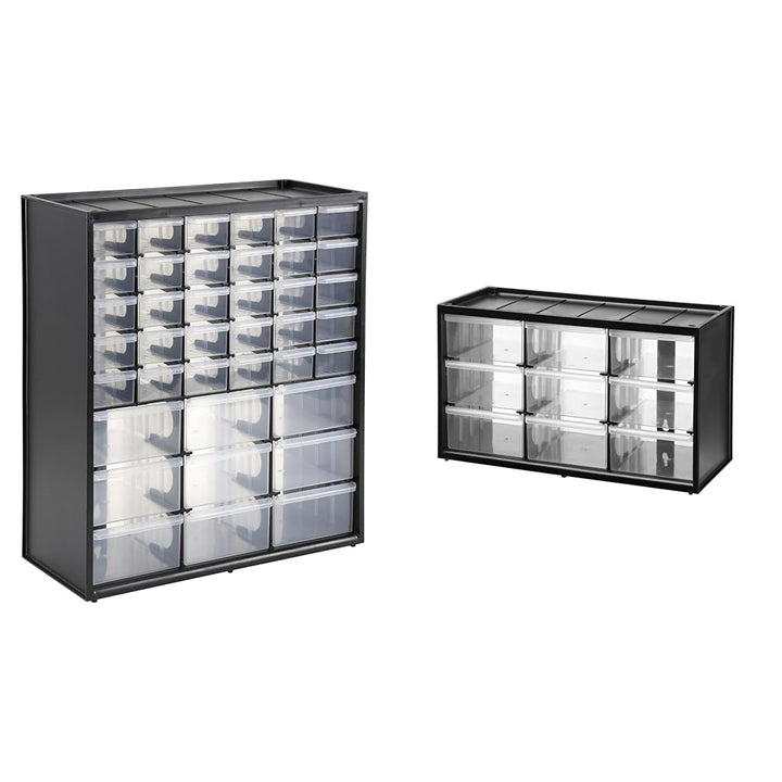 Stanley Aufbewahrungsbox (mit 39 Schubfächern, Masse 36.5 x 43.5 x 15.5 cm) &amp; Kleinteilemagazin/Sort