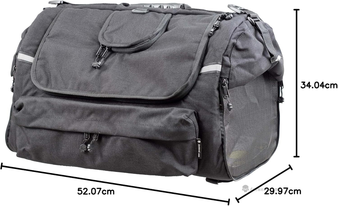 DEEMEED PETBAG Motorradtasche für Hunde und Katzen (5-8 kg), wasserdicht, tragbar, dreifach belüftet