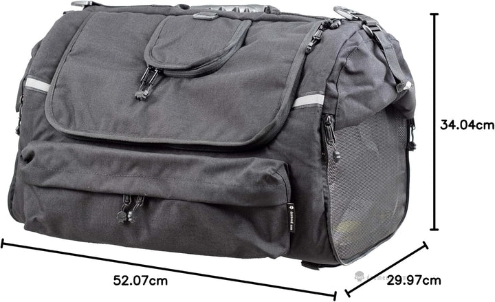 DEEMEED PETBAG Motorradtasche für Hunde und Katzen (5-8 kg), wasserdicht, tragbar, dreifach belüftet