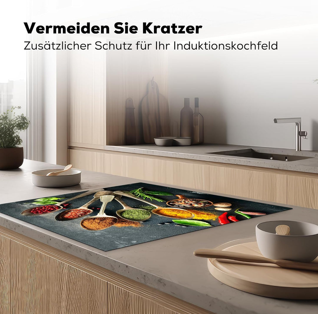 Herdabdeckplatte 78x78 cm Einteilig Abdeckplatten Cerankochfeld Abdeckung Ceranfeld Herdplattenabdec