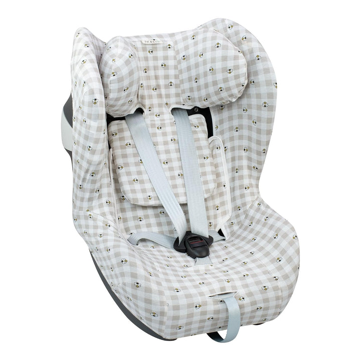 JYOKO KIDS Bezug kompatibel mit Cybex Gold Sirona M2 iSize (FLUOR HEART), FLUOR HEART