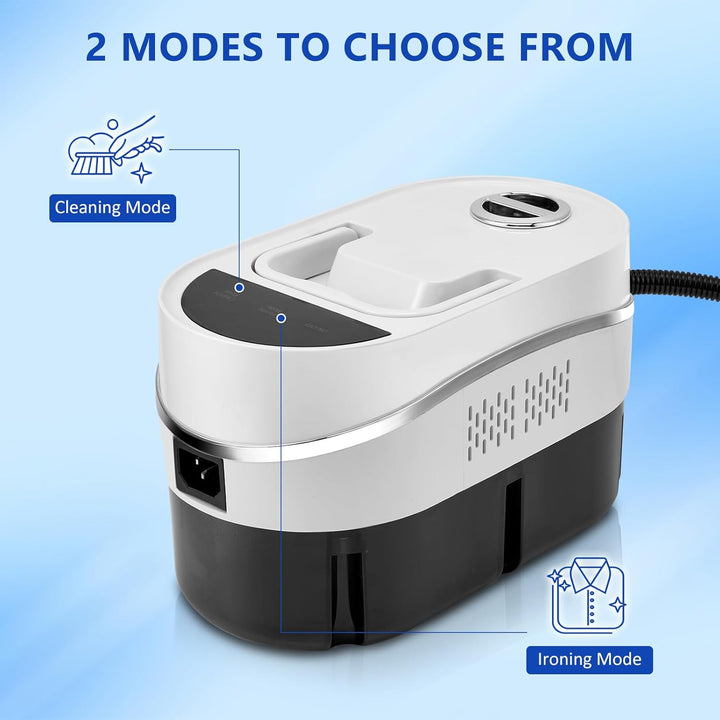 Dampfreiniger Handgerät, 1500W 4.5BAR Tragbarer Handdampfreiniger mit Digitaldisplay, 1.2L Wassertan