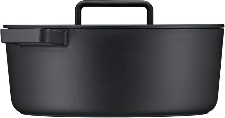 WMF Flavour Bräter oval 34 x 28 cm, Gusseisen Bräter Induktion, Gusseisen-Kochgeschirr, emailliert,