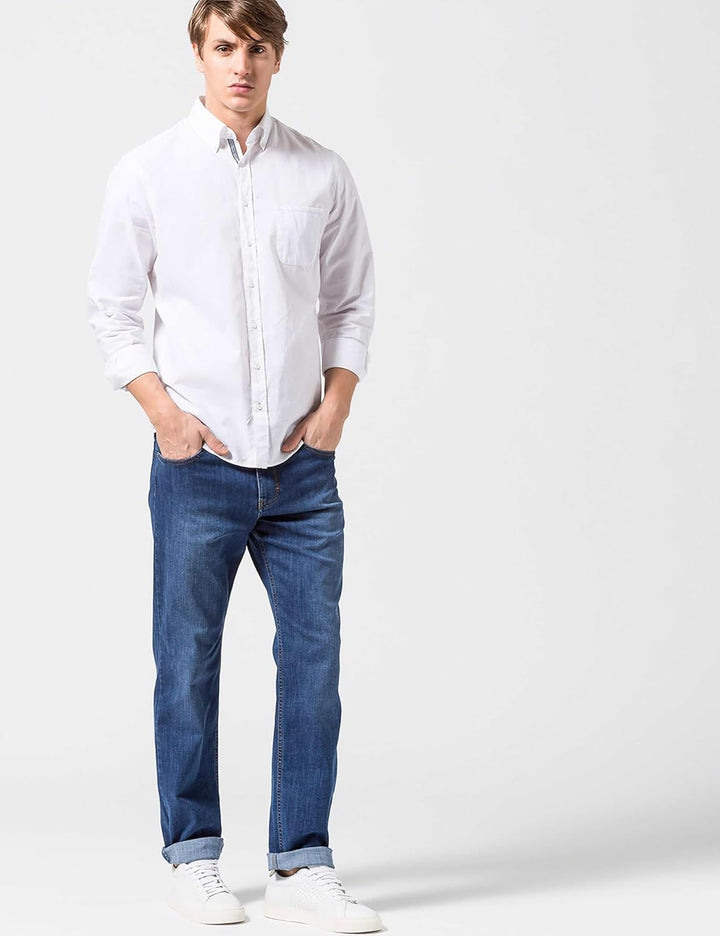 BRAX Herren Style Cooper Fancy Five-Pocket-Hose in Marathon-qualität 01Hose 33W / 36L Regular Blue,