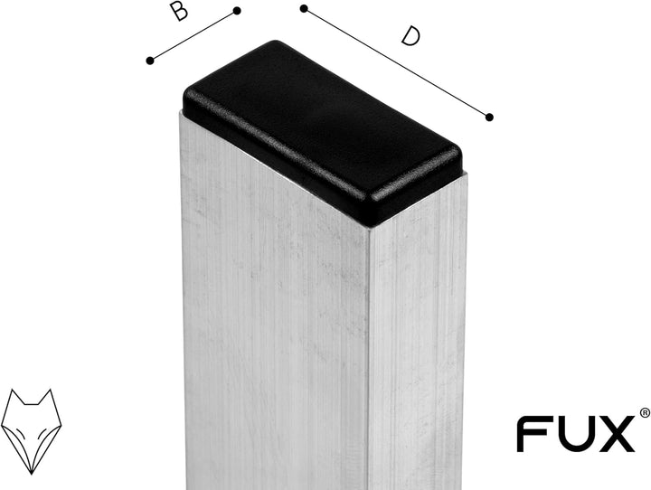 10 Stück Kunststoff Rechteck Rohrstopfen, Lamellenstopfen, verschiedene Grössen und Farben, Möbelgle