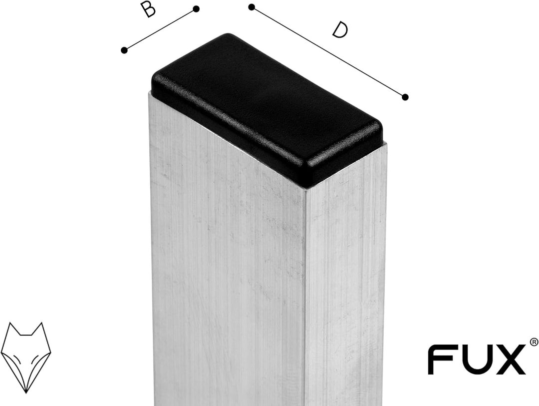 10 Stück Kunststoff Rechteck Rohrstopfen, Lamellenstopfen, verschiedene Grössen und Farben, Möbelgle