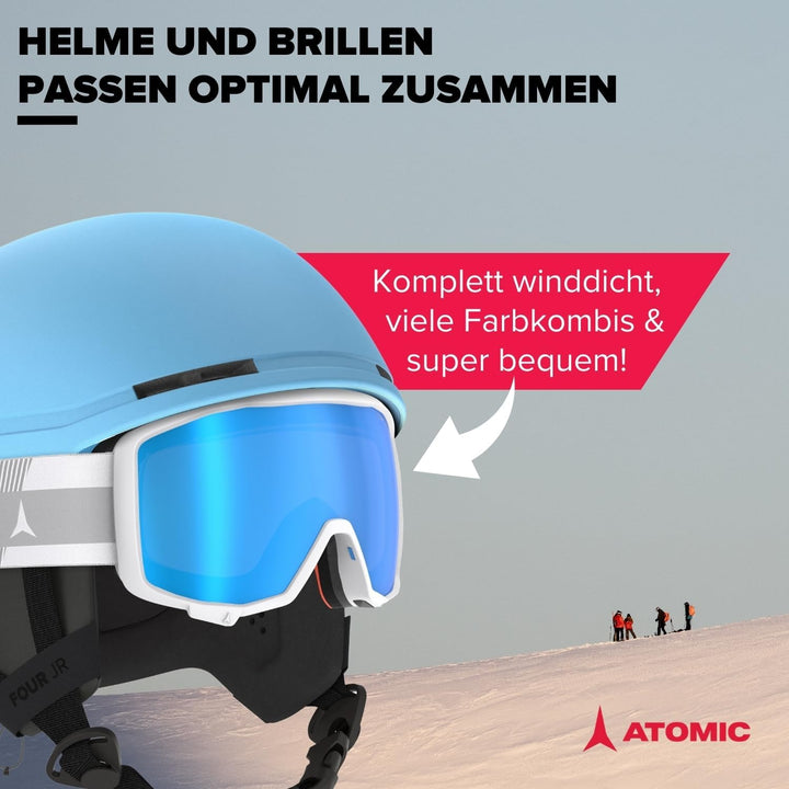ATOMIC Four JR Skihelm für Kinder &amp; Jugendliche - Max. Sicherheit bei Aufprällen - Innovatives Belüf