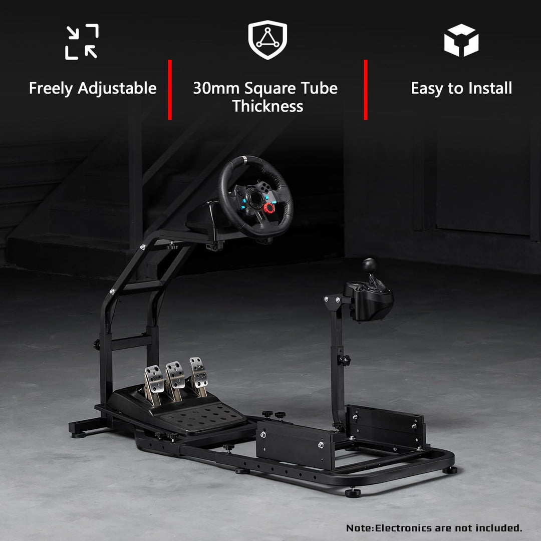 Dardoo Racing Simulator Cockpit Einstellbar Passend für Logitech G27 G29 G920 G923, Thrustmaster T30
