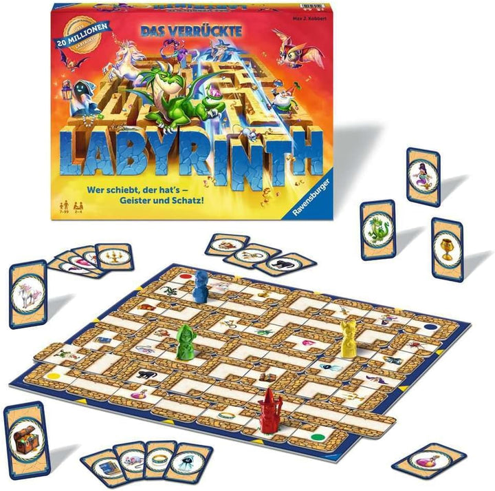 Ravensburger Familienspiel 26955 - Das verrückte Labyrinth - Gesellschaftsspiel - Spieleklassiker fü