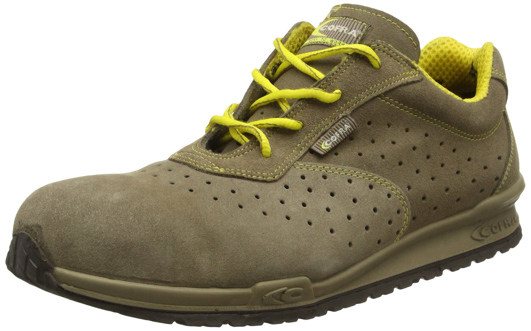 Cofra 78670-008.W47 DORIO S1 P SRC Sicherheitsschuhe, Beige/Gelb, Grösse 47 47 EU, 47 EU