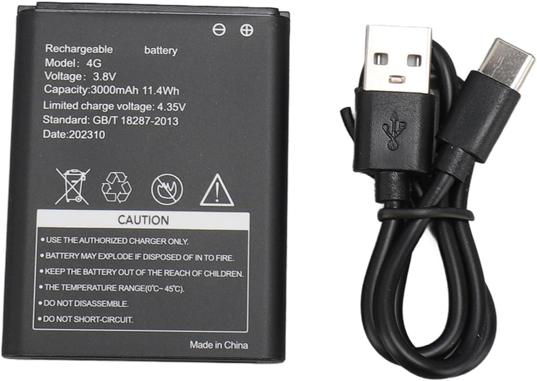 lyrlody Tragbarer 4G Router, Mobiler WLAN Hotspot 300Mbps 4G LTE WiFi Modem mit SIM-Kartensteckplatz
