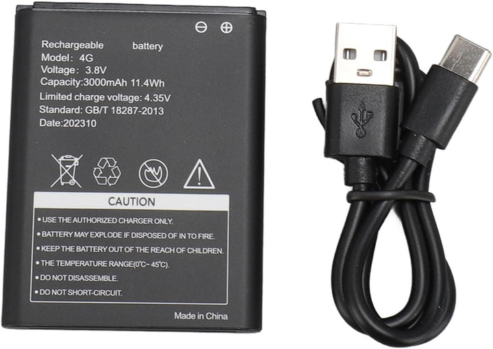 lyrlody Tragbarer 4G Router, Mobiler WLAN Hotspot 300Mbps 4G LTE WiFi Modem mit SIM-Kartensteckplatz