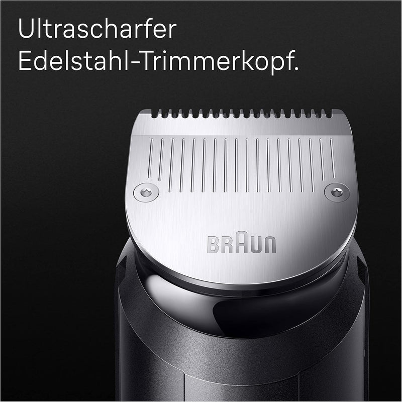 Braun All-In-One Bartpflege Bodygroomer Set, 11-in-1 Barttrimmer, Trimmer/Haarschneider Herren, Haar