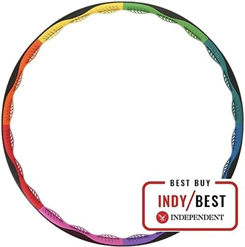 Powerhoop Deluxe Hula Hoop-Reifen - inkl. 4 Gewichte - verstellbar - inkl. Tasche und Erklärvideo
