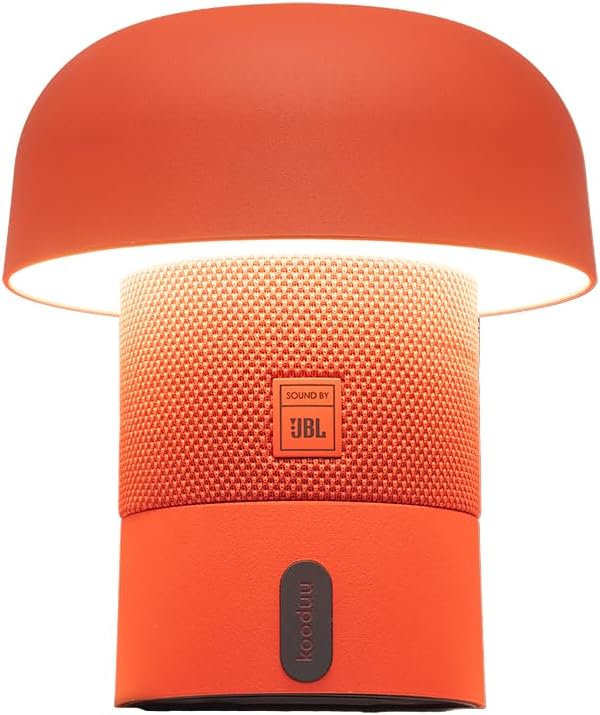 Kooduu Sensa PLAY Mini - Bluetooth Lautsprecher mit Lampe - Orange, Orange