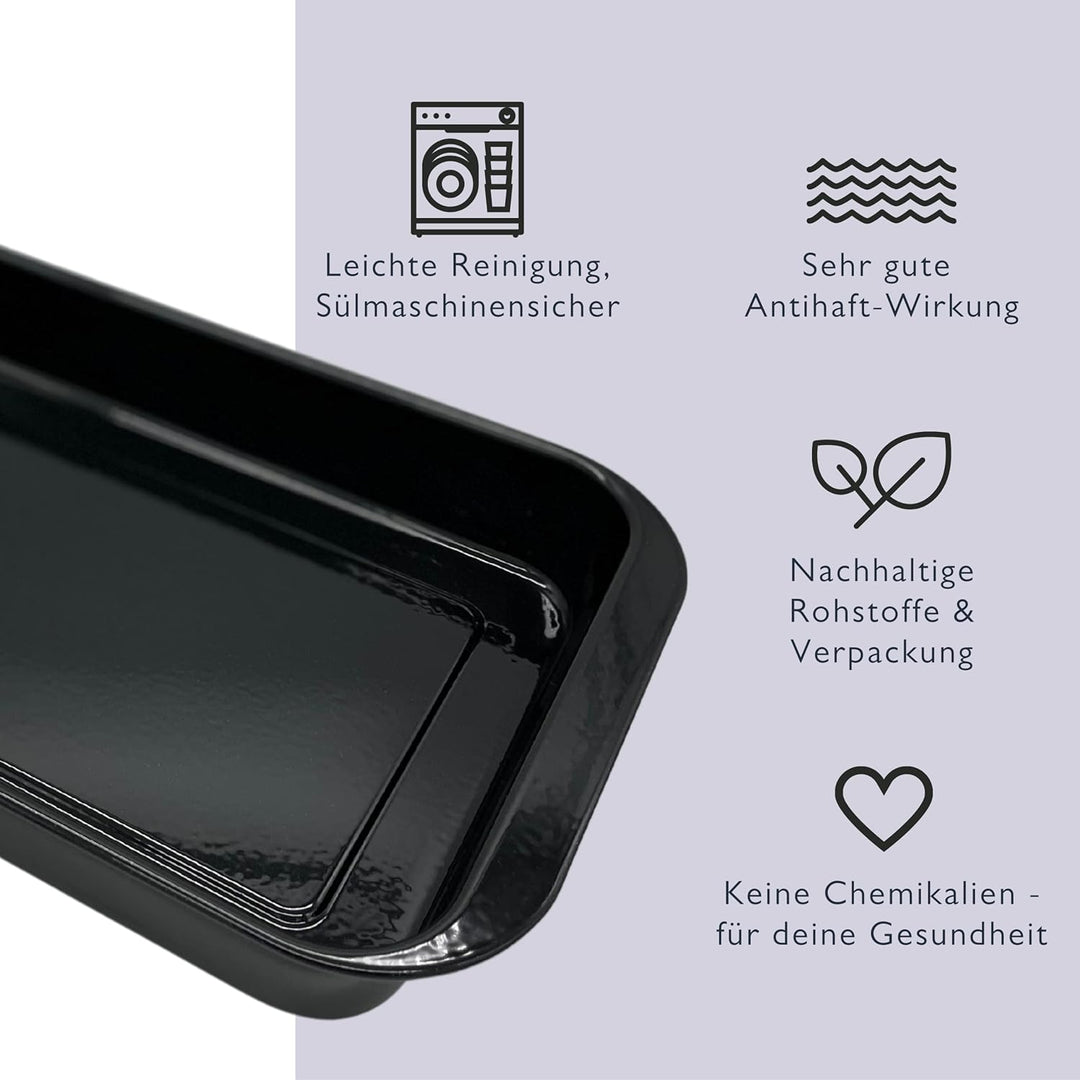 NAKOA Bräter für Backofen & Grill aus natürlichen Rohstoffen mit hervorragender Antihaftwirkung | Br