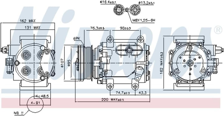 NISSENS 89239 Kompressor, Klimaanlage