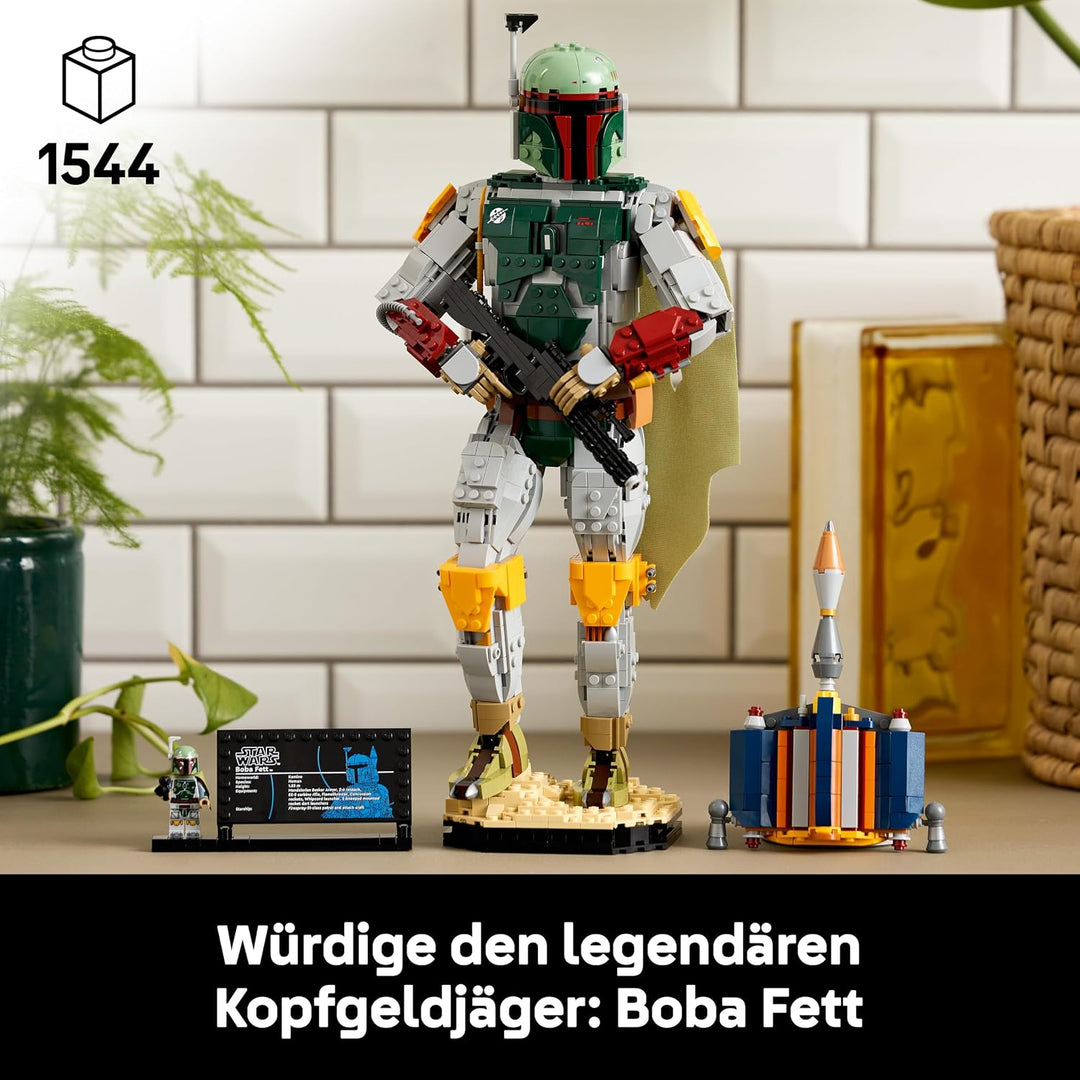 LEGO Star Wars: Die Rückkehr der Jedi-Ritter Boba Fett Figur - mit Helm, Blaster &amp; Kopfgeldjäger Min
