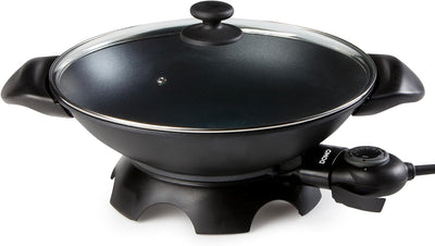 Domo DO-8708W DO8708W elektrischer Wok, Aluguss, 5 liters