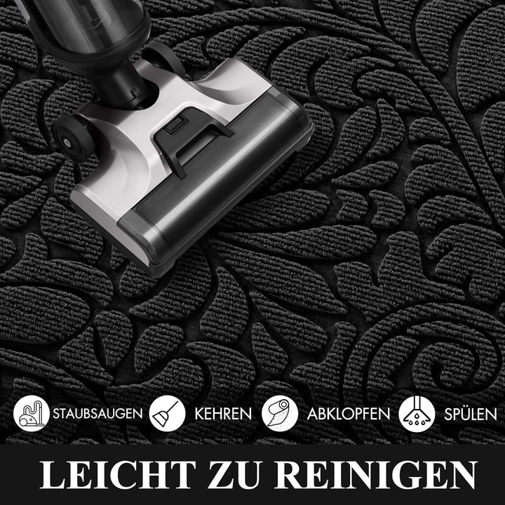 Yimobra Fussmatten - Innen und Aussen, Waschbar Fussmatte, Rutschfester Schmutzfänger Teppich für Ei