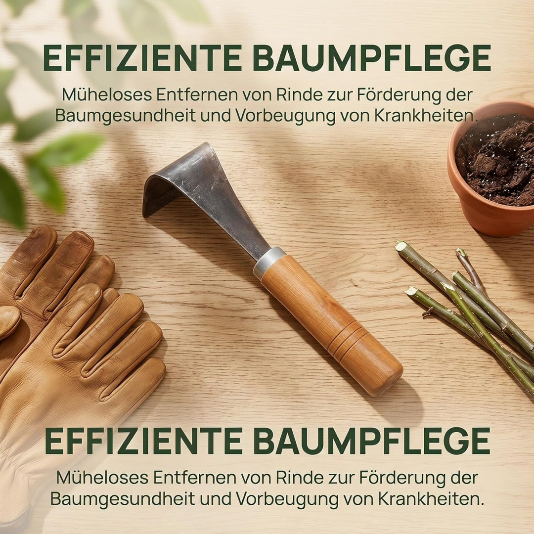 RindenschäLer FüR BäUme Mit Holzgriff – BaumrindenschäLer FüR Garten, Tragbares Werkzeug Zur Entfern