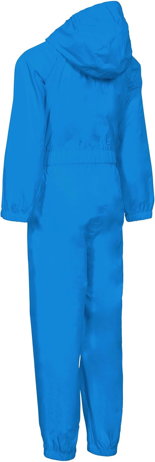 Trespass Unisex Kinder Button Regenanzug 3-4 Blau, 3-4 Blau
