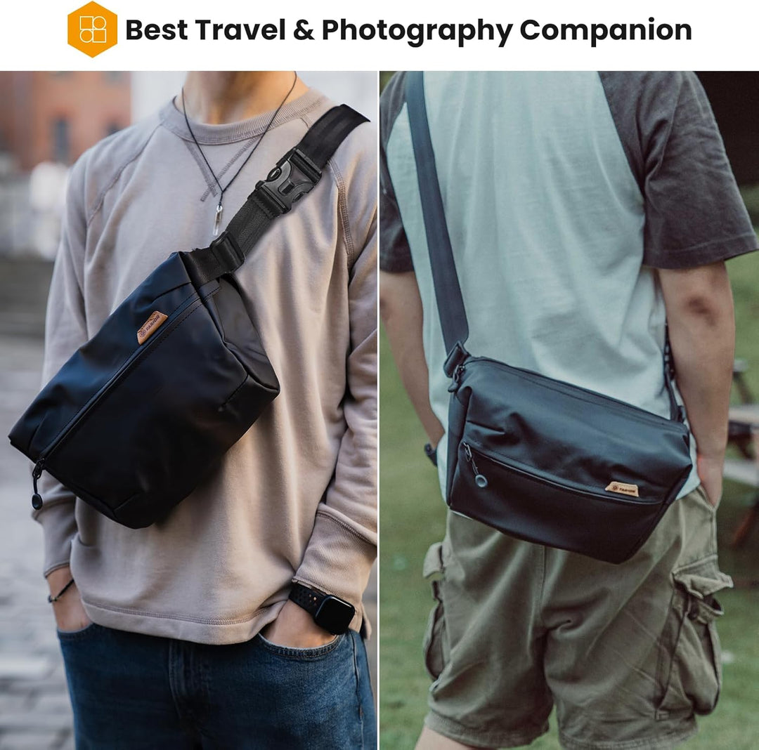 TARION Kameratasche Sling - Kamera Schultertasche Fototasche Umhängetasche DSLR SLR Tasche für Kamer