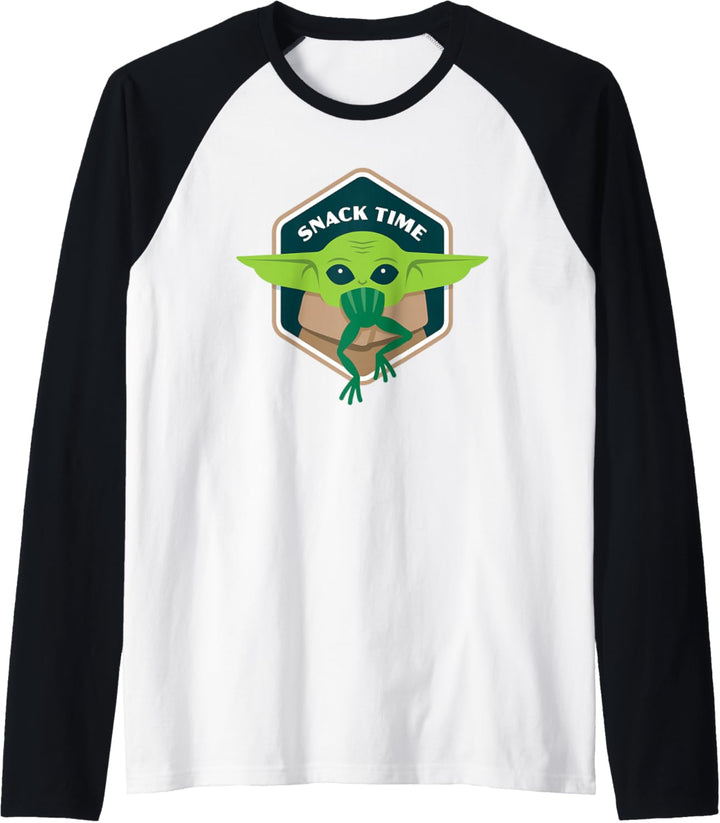 Star Wars The Mandalorian The Child Grogu Frog Snack Time Raglan
