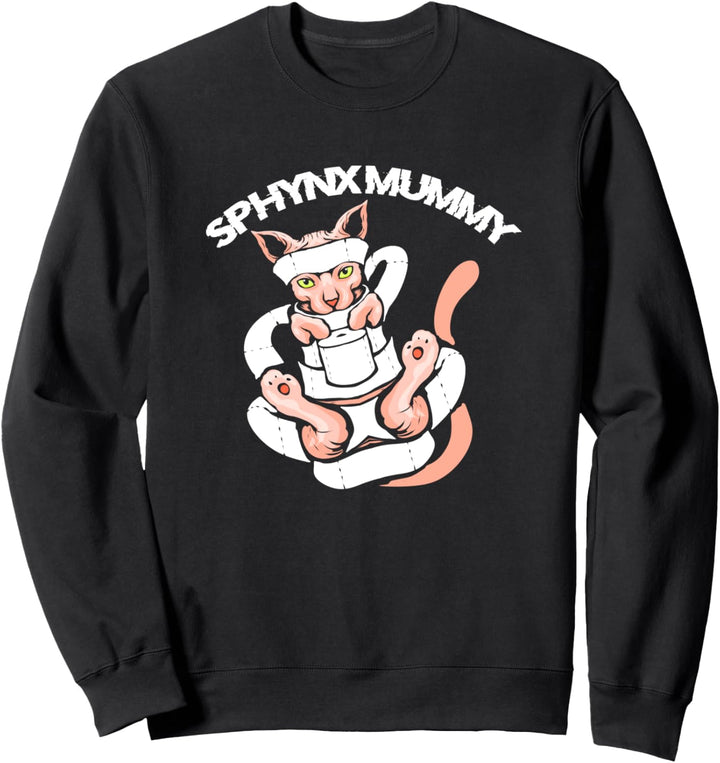 Sphynx Mummy - Lustiges Sphynx Katze Mumie Haustier Geschenk Sweatshirt