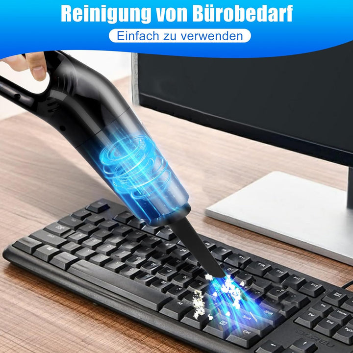 Akku Handstaubsauger, Auto Kabelloser Staubsauger, Multifunktionaler Handsauger mit Waschbar HEPA-Fi