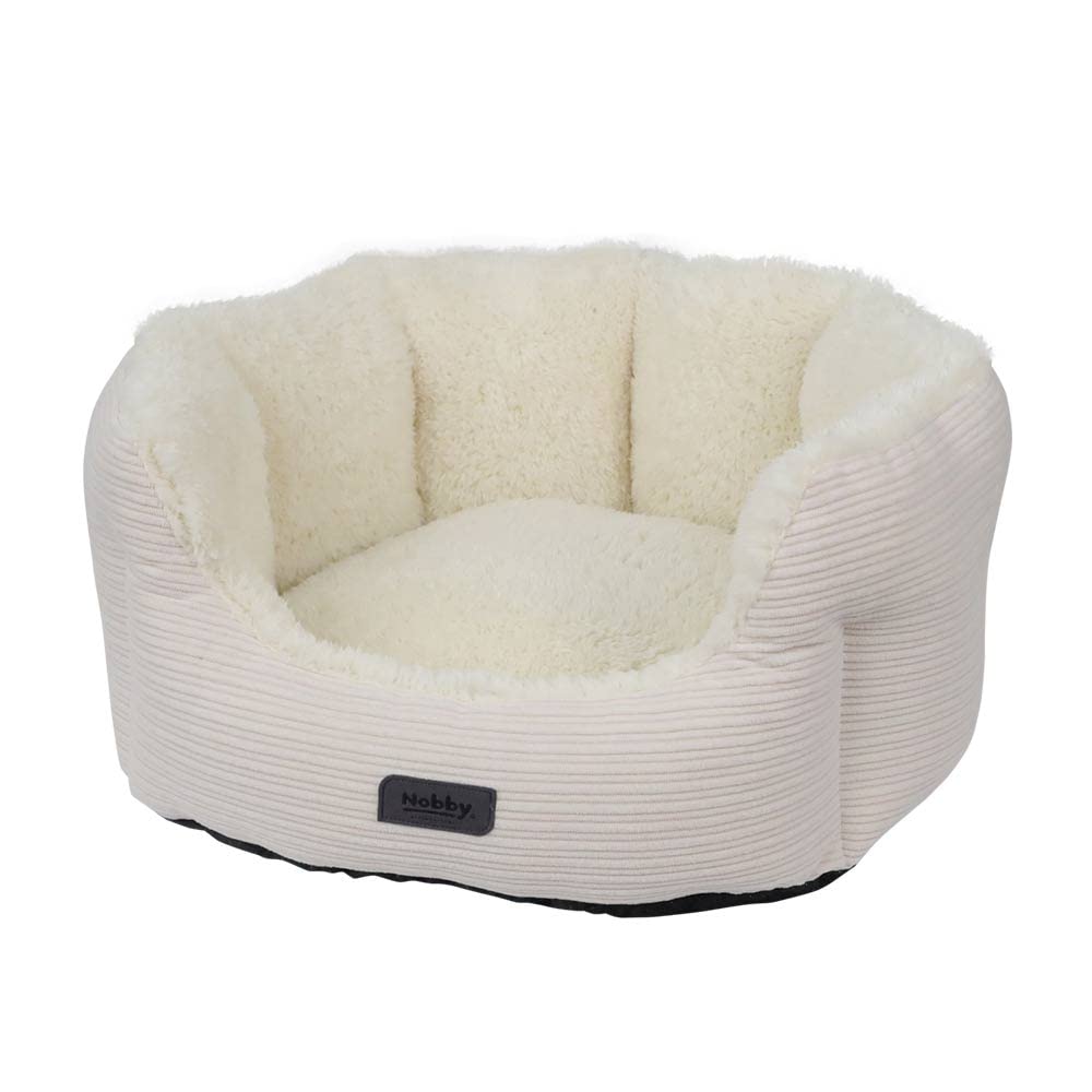 Nobby 61739 Komfortbett oval KAMBA beige; L x B x H: 86 x 70 x 24 cm