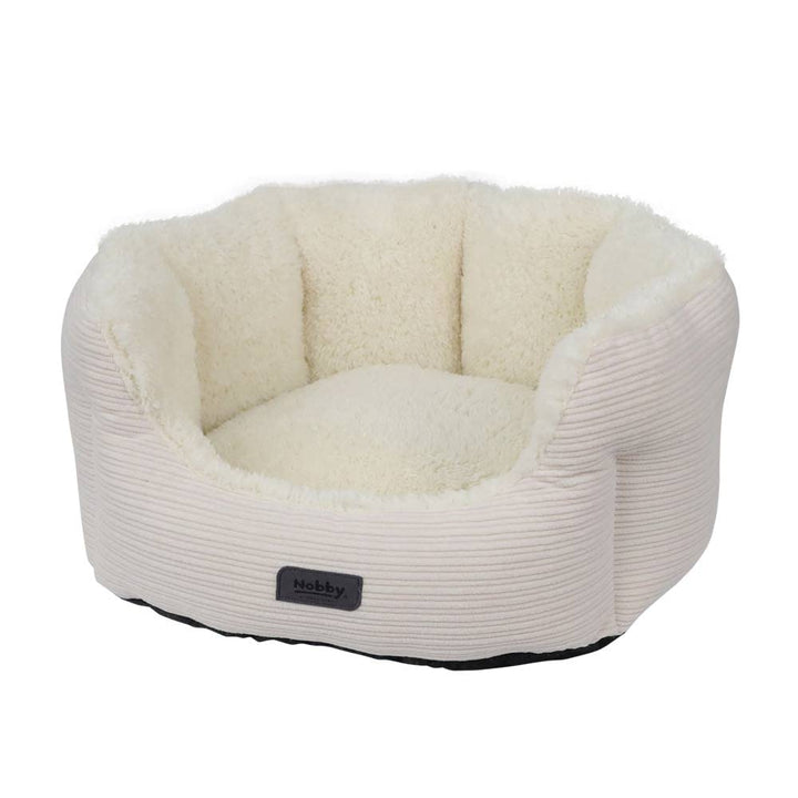 Nobby 61738 Komfortbett oval KAMBA beige; L x B x H: 65 x 57 x 22 cm