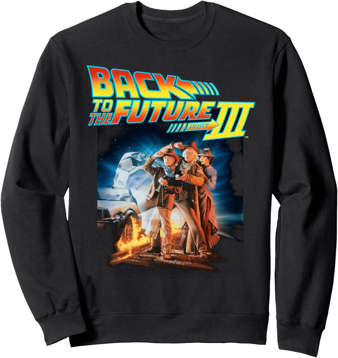 Back To the Future Three Movie Poster Sweatshirt