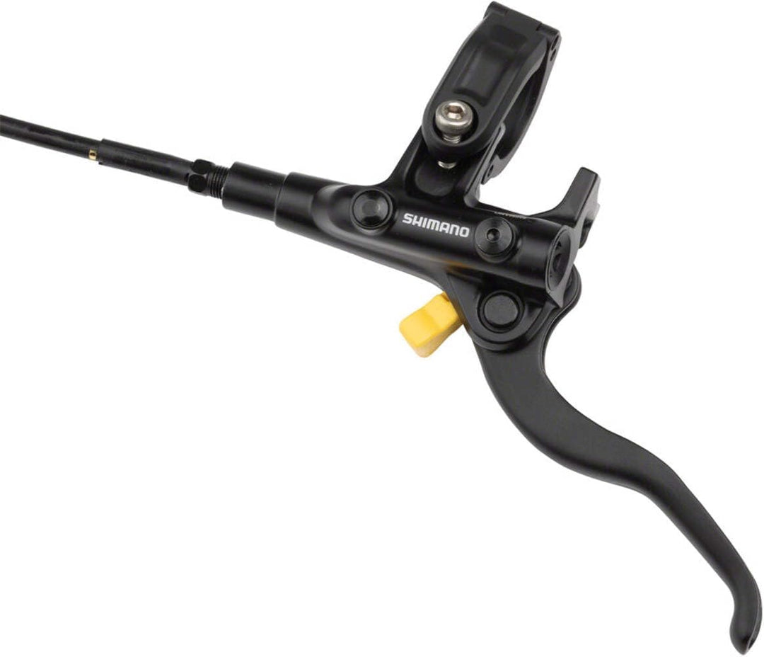 SHIMANO Deore BL-M4100/BR-MT410 Disc Brake and Lever - Front, Hydraulic, Resin Pads, Gray Schwarz Fr
