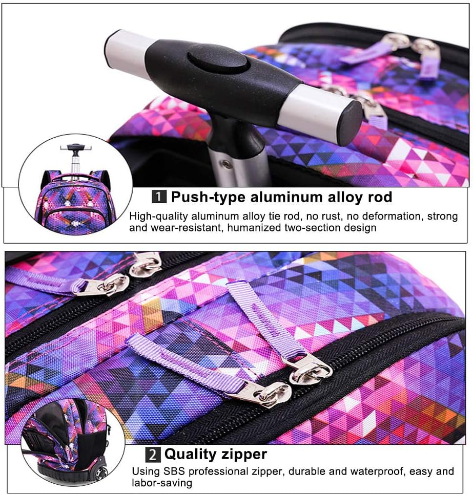 CONPHERON Trolley Rucksack Schulrucksack Schüler Multifunktionaler Rucksack Schultaschen Koffer Lapt
