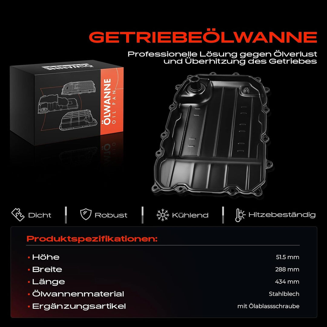 Frankberg Ölwanne Kompatibel mit Q7 4LB T-o-u-a-r-e-g 7L6 7L7 7LA 3.0L-6.0L SUV 2002-2015 09D321361