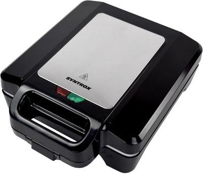 Syntrox Germany Keramik Sandwichmaker Drizle | Sandwich Toaster | Thermostat | Antihaftbeschichtet,