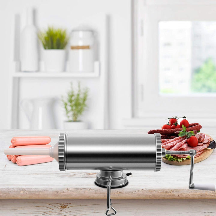 DREAMADE Wurstfüller 3L, Wurstmaschine, Manuelle Wurstfüllmaschine, Wurstspritze Wurstpresse inkl. 3