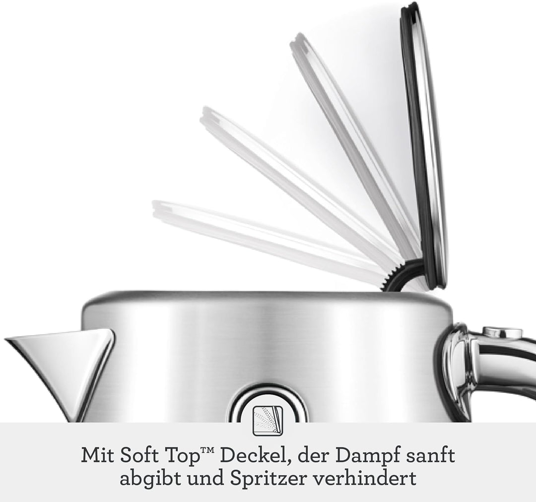 Sage - The Soft Top Luxe - Wasserkocher mit Kontrollanzeige - 1,7 L Fassungsvermögen, Schnelles Sied