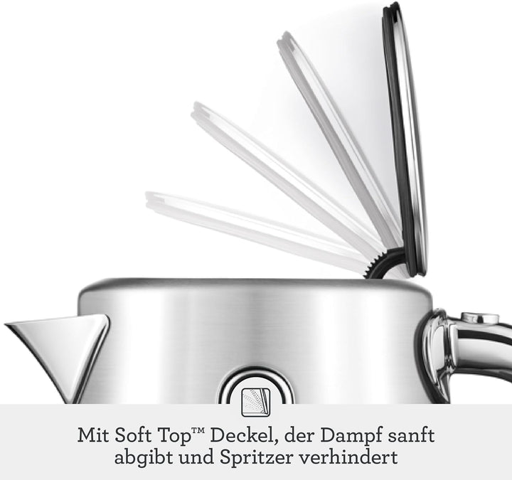 Sage - The Soft Top Luxe - Wasserkocher mit Kontrollanzeige - 1,7 L Fassungsvermögen, Schnelles Sied