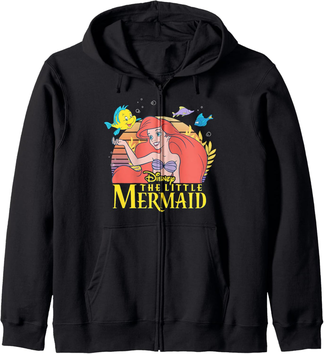 Disney Little Mermaid Ariel Flounder Logo Kapuzenjacke