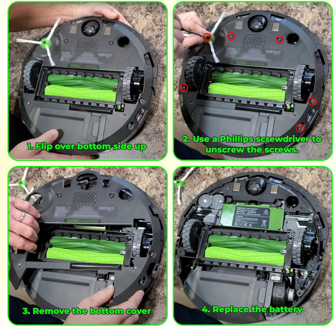 ABL-F Akku für iRobot Roomba i3 i3+ 3150 i4 i4+ 4150 i7 i7+ j7 j7+ 7158 7150 7550 7558 i8 und e5 515