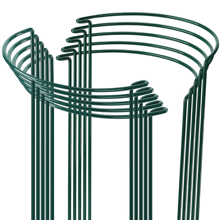 Pflanzenstütze Ringkäfige, SproutMaven 10 Stück Metall Halbrunde Garten Pflanzenhalter Blumenstütze